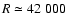 $R \simeq 42~000$