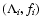 $(\Lambda_i,f_i)$