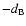 $-d_{\rm B}$