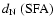 $d_{\rm N}~({\rm SFA})$