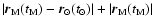 $\left\vert\vec{r}_{\rm M}(t_{\rm M})-\vec{r}_\odot(t_\odot)\right\vert+
\left\vert\vec{r}_{\rm M}(t_{\rm M})\right\vert$