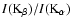 $I({\rm K}_{\rm\beta})/I({\rm K}_{\rm\alpha})$