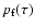 $p_{\rm f}(\tau)$
