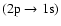 $\rm (2p \rightarrow 1s)$