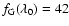 $f_{\rm G}(\lambda_0)=42$