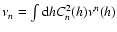 $\nu_n=\int{\rm d}hC_n^2(h)\nu^n(h)$