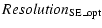 $\displaystyle Resolution_{\rm SE\_opt}$