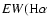 $EW(\mbox{H}\alpha$
