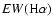 $EW(\mbox{H}\alpha)$