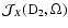 ${\cal{J}}_X({\rm D}_2,\Omega)$