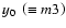 $y_0~\left(\equiv m3\right)$