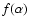 $f(\alpha)$