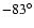 $-83^{\circ }$