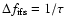 $\Delta f_{\rm ifs}=1/\tau$