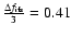 $\frac{\Delta f_{\rm ifs}}{3}=0.41$