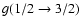 $g(1/2\rightarrow 3/2)$