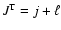 $J^{\rm T}=j+\ell$