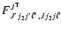 $F^{J^{\rm T}}_{J'j_{2}j'\ell', Jj_{2}j\ell}$