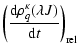$\displaystyle \left( \frac{{\rm d}\rho ^{\kappa}_{q}( \lambda J)}{{\rm d}t}\right)_{\rm rel}$