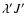 $\lambda' J'$