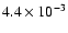 $4.4\times 10^{-3}$