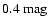 $0.4 \rm ~ mag$