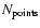 $N_{\rm points}$