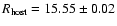 $R_{\rm host}=15.55 \pm 0.02$