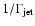 $1/\Gamma_{\rm jet}$