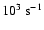 $10^{3}~{\rm s^{-1}}$