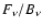 $F_{\nu }/B_{\nu }$