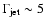 $\Gamma_{\rm
jet} \sim 5$