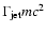 $\Gamma_{\rm jet} m c^2$