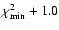 $\chi ^2_{\rm min}+1.0$