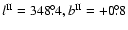 $l^{\rm II}=348\fdg4, b^{\rm II}=+0\fdg8$