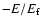 $-E/E_{\rm f}$