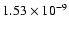 $1.53\times 10^{-9}$