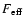 $F_{\rm eff}$