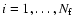 $i=1,\dots,N_{\rm f}$