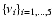 $\{\nu_i\}_{i=1,\dots,5}$