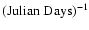 $(\mbox{Julian Days})^{-1}$