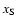 $x_{\rm S}$