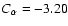 $C_\alpha = -
3.20$