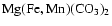 $\rm Mg(Fe,Mn)(CO_{3})_{2}$