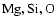 $\rm Mg, Si, O$