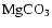 $\rm MgCO_{3}$