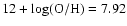$12+\log({\rm O/H})=7.92$