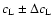 $c_{{\rm L}}\pm\Delta c_{{\rm L}}$
