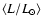 $\langle L/L_{\odot} \rangle $