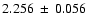 $2.256\:\pm\:0.056$